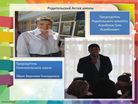 Родительский актив школы №30 имени Ораза Жандосова