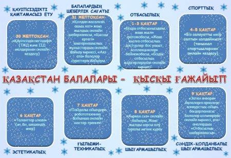 Қысқы демалыс күндеріде өтілетін іс-шара