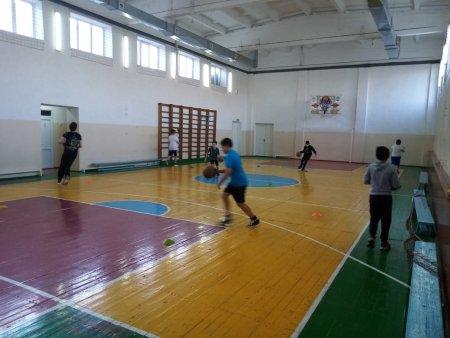 Начались занятия спортивных секций.Занятия волейбольной секции для мальчиков 6-7 классов проводит Живоглядов А.В.