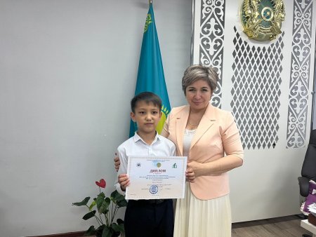 ШӘКІРТІМІЗ «АНА ТІЛІ» ОЛИМПИАДАСЫНЫҢ АУДАНДЫҚ КЕЗЕҢІНІҢ ЖЕҢІМПАЗЫ АТАНДЫ